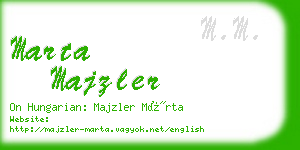 marta majzler business card